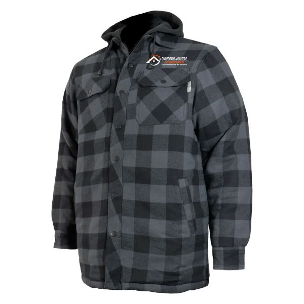 Image de Chemise de flanelle doublée avec capuchon - 626DCF